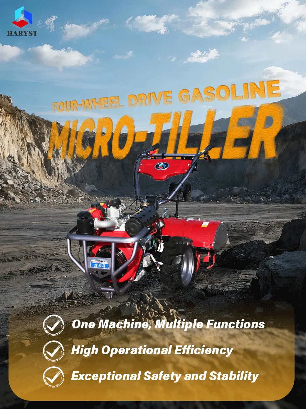 Diesel Micro Tiller Main View