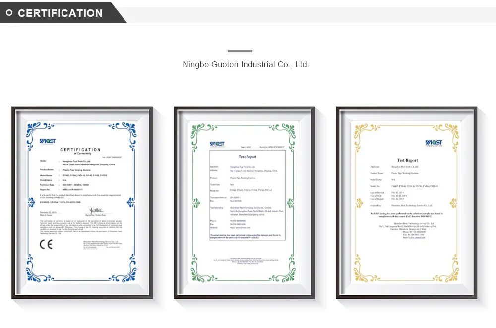 Certificates