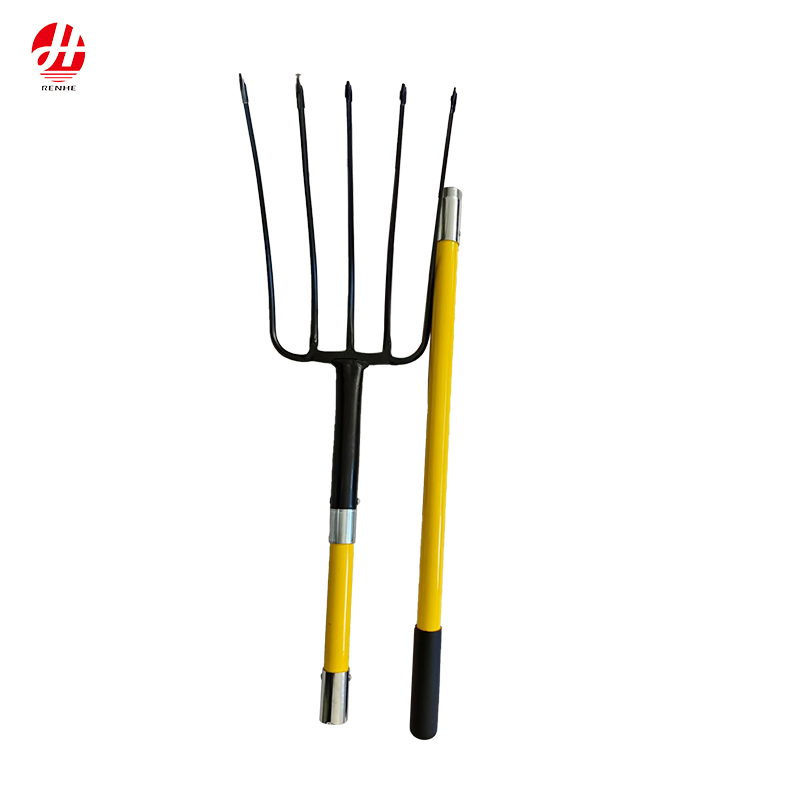 High Quality Plastic and Steel Pitch Fork for Gardening
