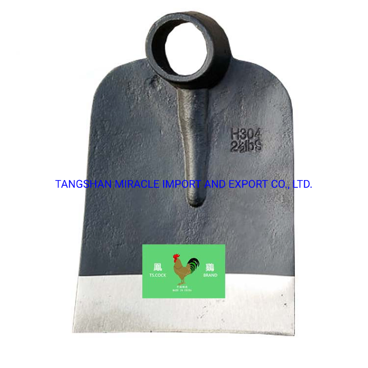 Agricultural Hand Tools H304 Railway Steel Forged Garden Hoe Head Farming Digging Hoe
