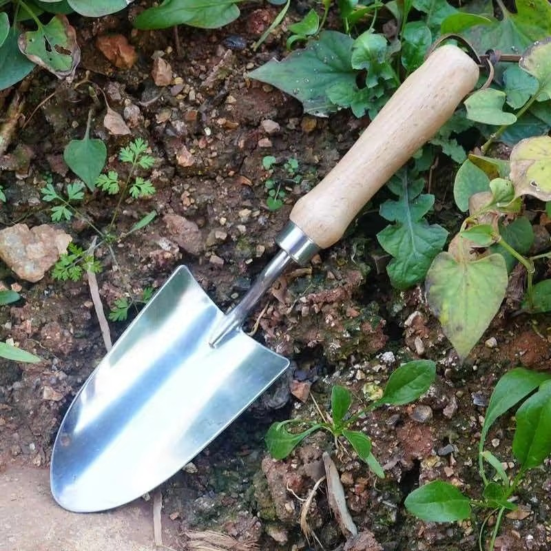 Garden Tool Set with Ergonomic Digging Shovel for Outdoor Planting and Weeding