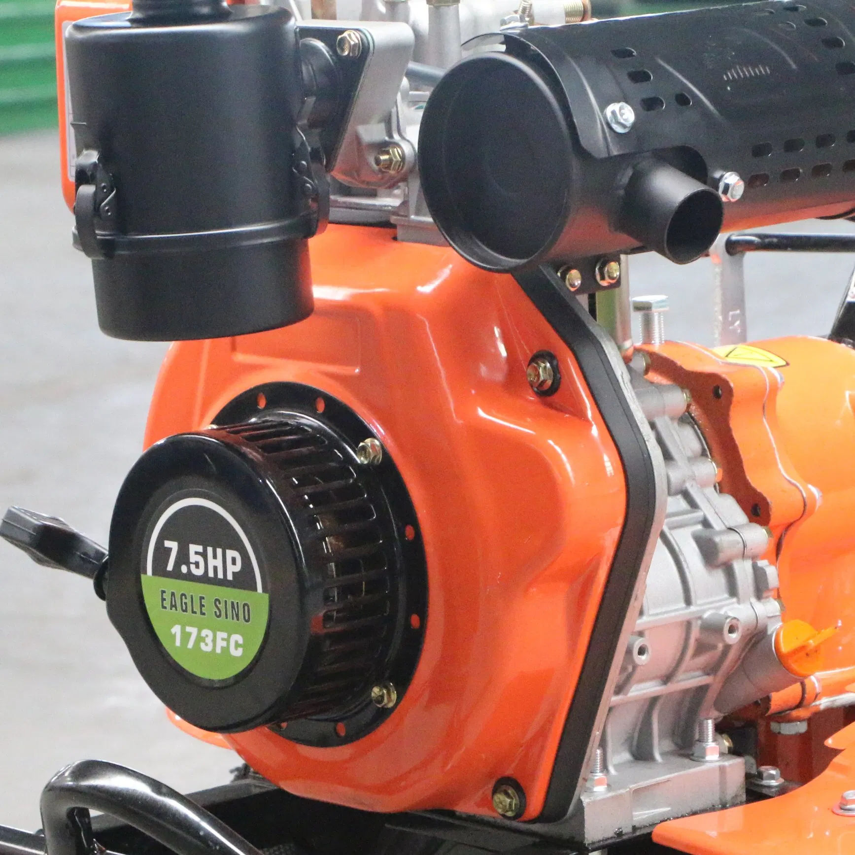 173f Diesel Engine Agriculture Machinery Hand Ploughing Machine Agricultural Mini Tiller 6.5HP Rotary Tiller Power Tiller Mini Walking Tractor Mini Cultivator