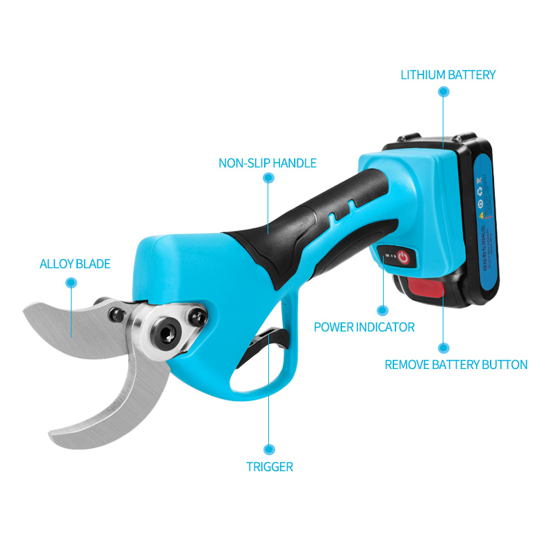 Suca 40mm Scissors Pruner OEM ODM Factory Agricultural Farm Garden Tools Tree Portable Cordless Electric Pruning Lithium Shears