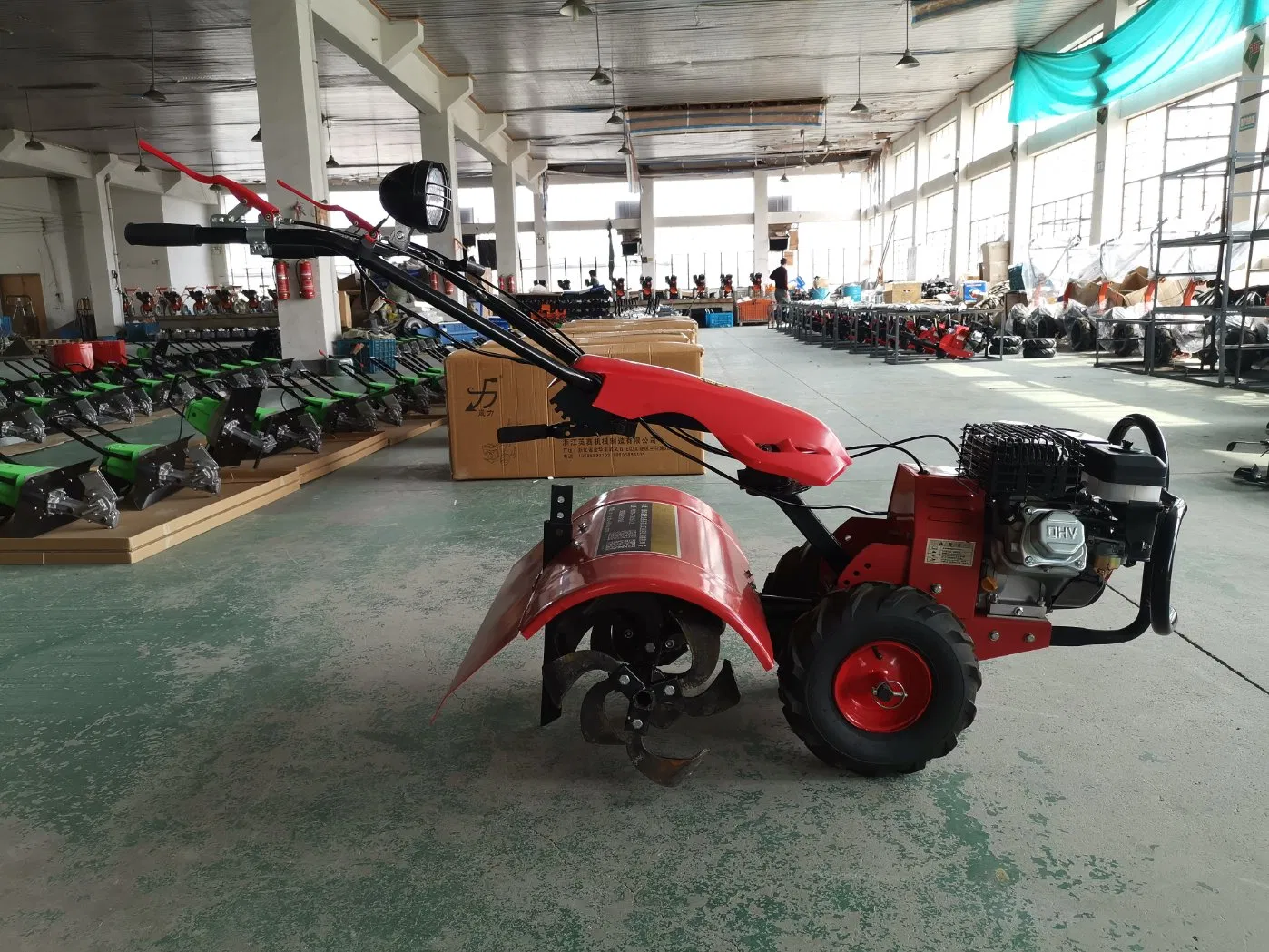 Farm Walking Tractor Gasoline Power Mini Tiller Hand Push Rotary Cultivator