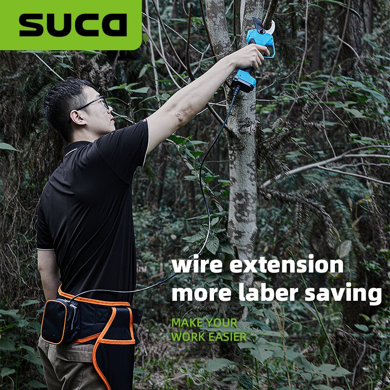 Suca New 45mm Large Diameter Cordless Pruning Shears Brushless Lithium Battery Electric Pruning Shears