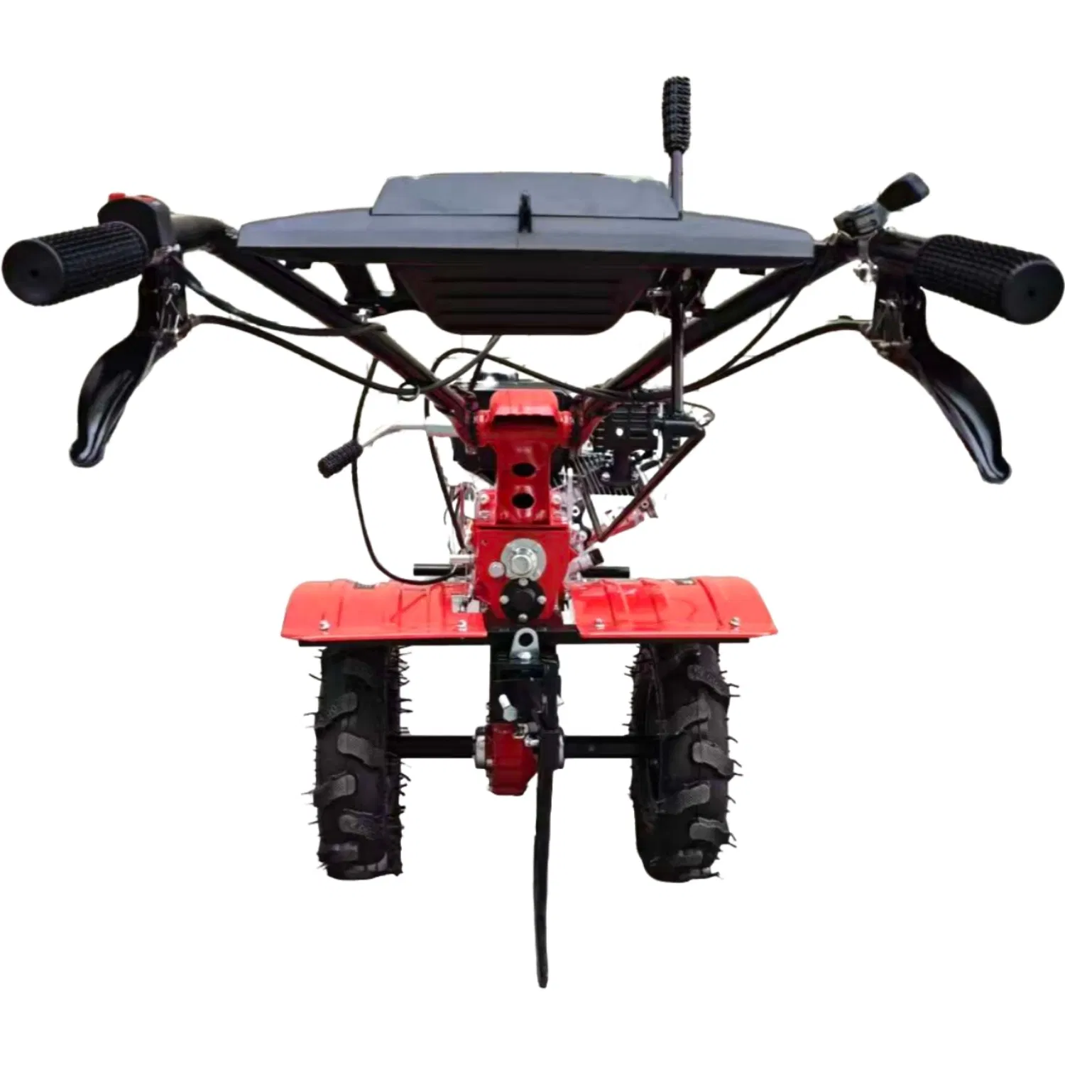 Wholesale Hand Ploughing Machine Agricultural Machinery 5HP 7HP 170f/173f/178f Gasoline Four Wheel Power Mini Tiller Cultivator Tractor Rotary Machine Price