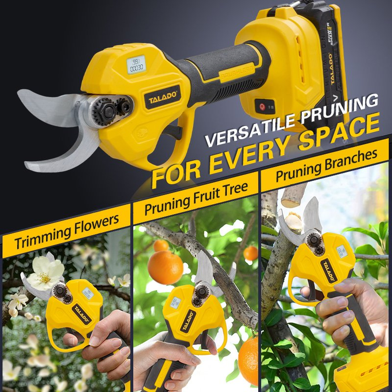 One Hand Operated Cordless Pruning Shears