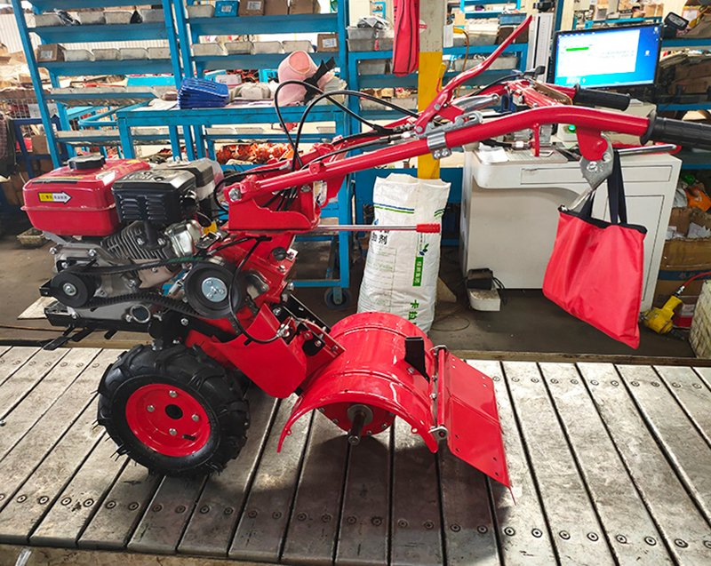 7HP Hand Operated Gasoline Rotary Tiller Mini Small Farm Cultivator Machine