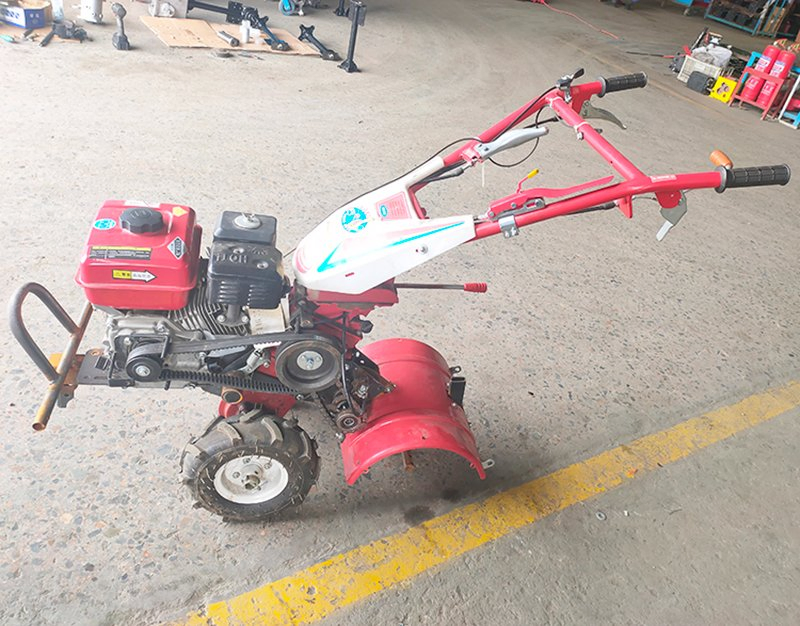 7HP Hand Operated Gasoline Rotary Tiller Mini Small Farm Cultivator Machine