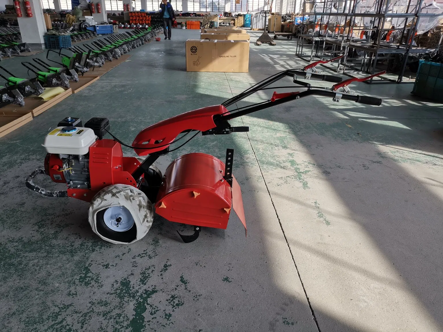 Farm Walking Tractor Gasoline Power Mini Tiller Hand Push Rotary Cultivator