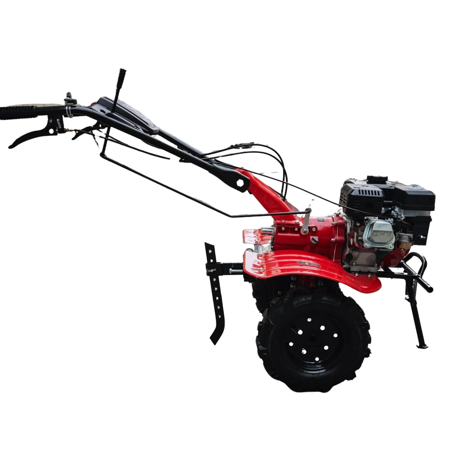 Wholesale Hand Ploughing Machine Agricultural Machinery 5HP 7HP 170f/173f/178f Gasoline Four Wheel Power Mini Tiller Cultivator Tractor Rotary Machine Price