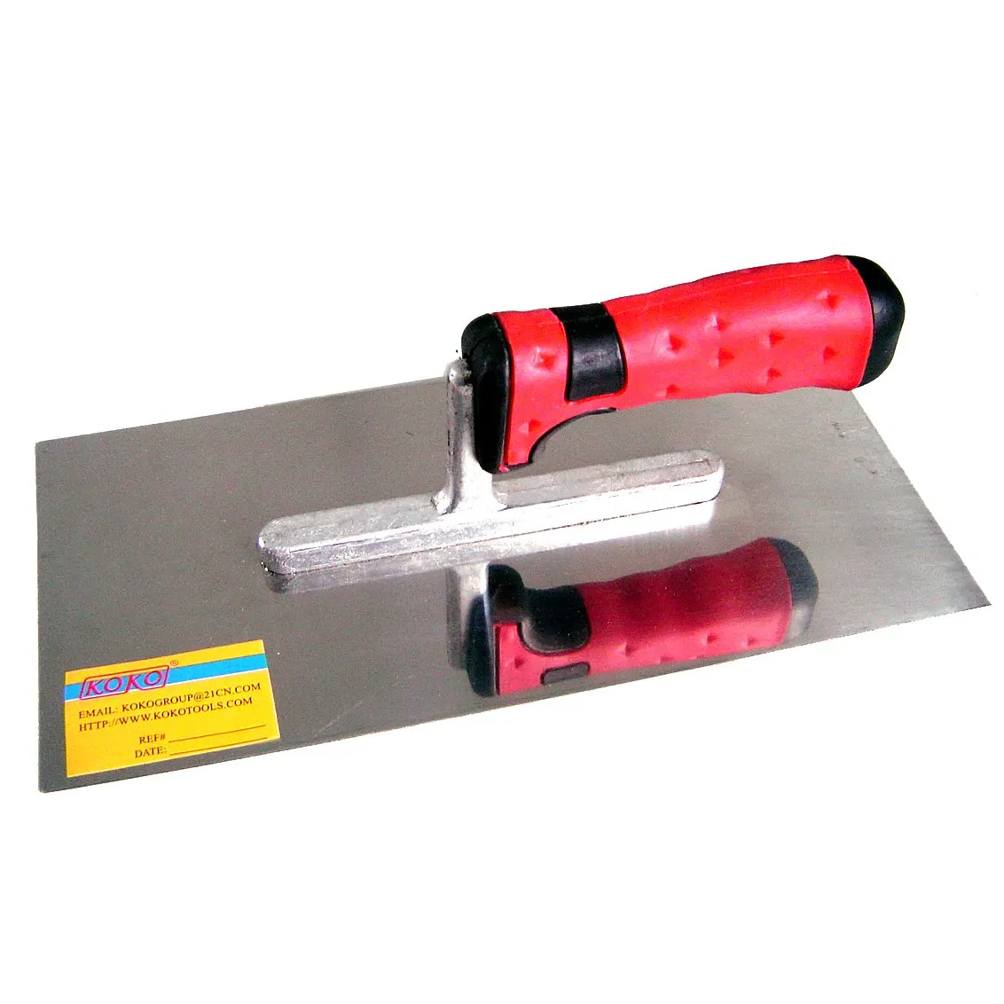 280mm X 130mm Stainless Steel 0.7mm Thickness Dichromatic Handle Notched Trowels