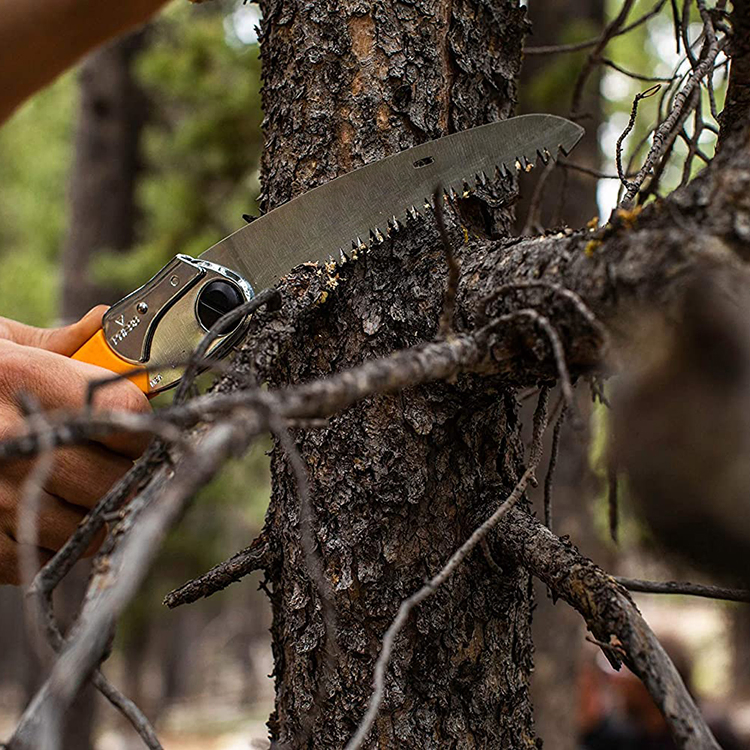 Household Survival Steel Blade Cutting Plastic Hand Pull Garden Folding Pruning Saw Wood Dimensions Rubber Hand Saw