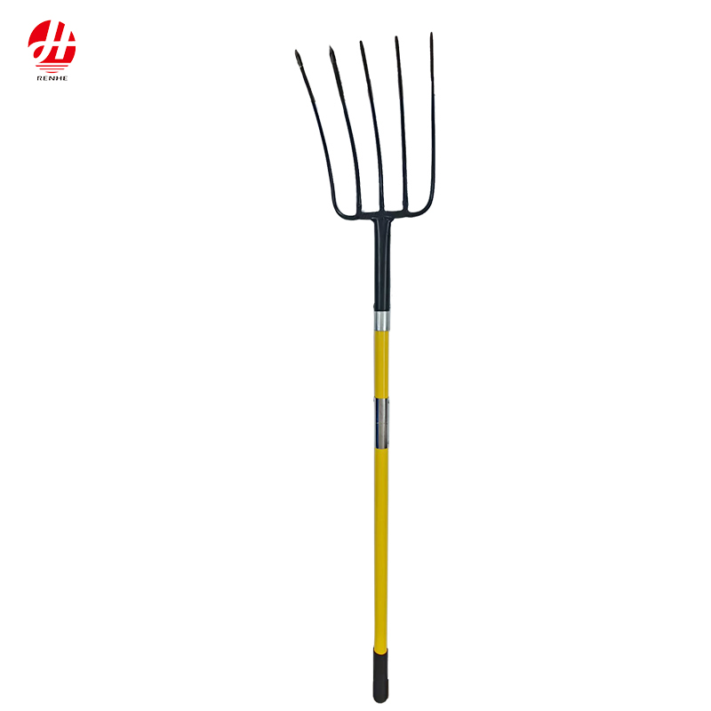 High Quality Plastic and Steel Pitch Fork for Gardening