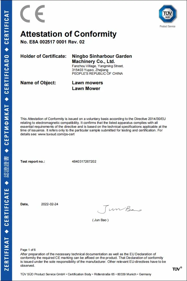 Product Certifications