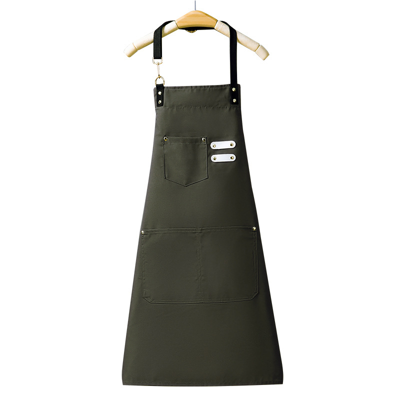 Women Construction Woodworking Water Proof Canvas Aprons Men Work Apron with Tool Pockets