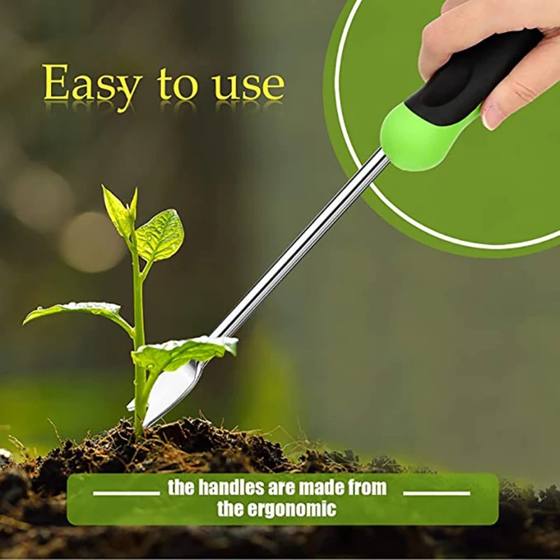 L-Shaped Crack Weeder Garden Manual Weeding Tool Stainless Steel Weeding Device Ripper Rooter Gardening Tools