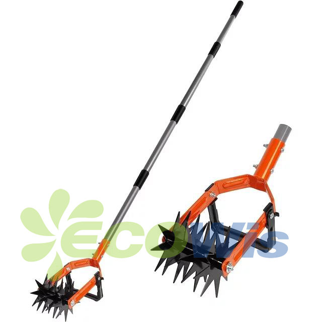 Adjustable Garden Hand Tiller Soil Mixing Weeding Tool