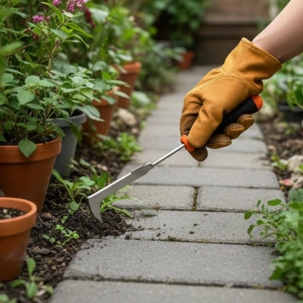 Crack Weeder Crevice Weeding Tool with Stainless Steel Blade 32.5cm