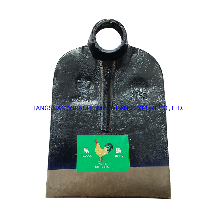 Agricultural Hand Tools H304 Railway Steel Forged Garden Hoe Head Farming Digging Hoe