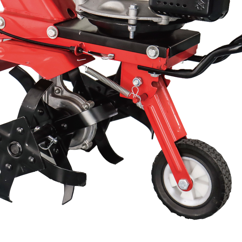 Walk-Behind 4-Stroke 139cc Hand-Push Mini Garden Gasoline Tiller with 6 Blades – Petrol Cultivator Tiller