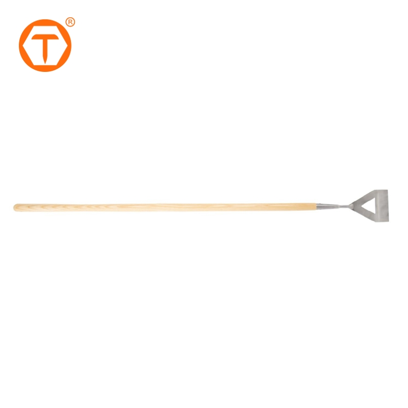 Heavy Duty Hand Digging Hoe Stainless Steel Head Dutch Hoe Gardening Tools for Weeding and Cultivating