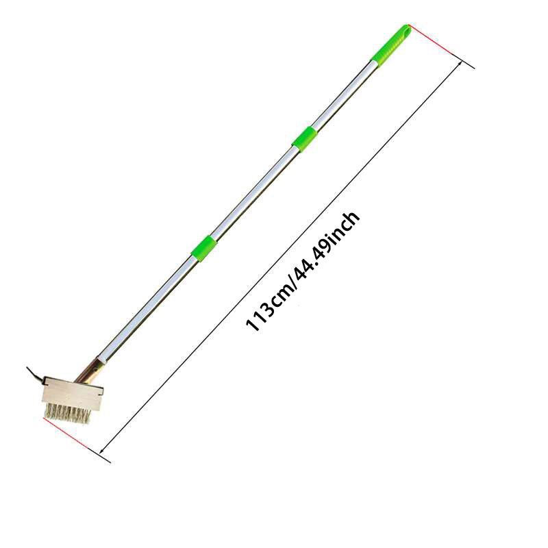 1.2m Wire Gap Weeder Brush with Pole for Tile Gaps