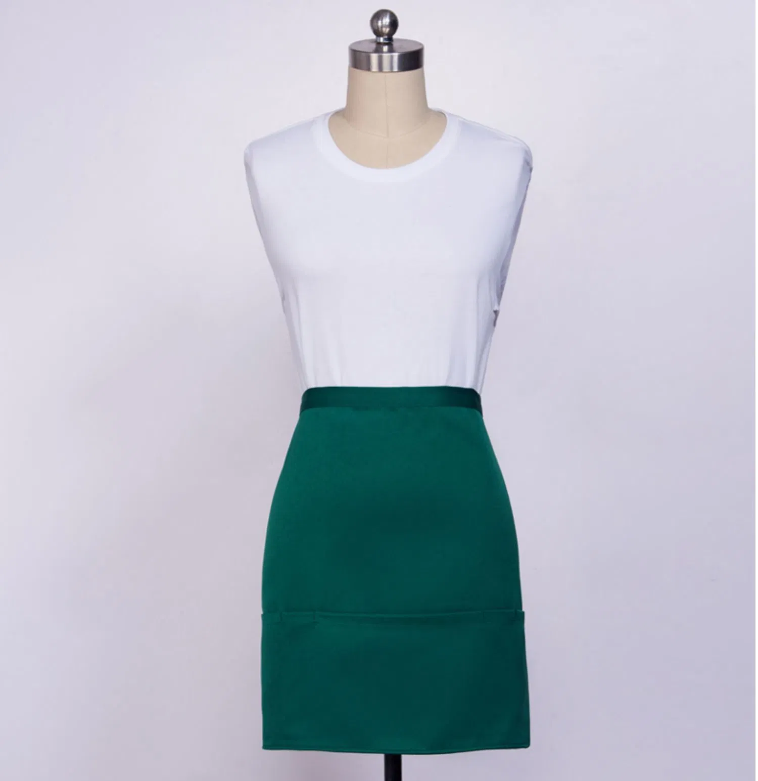 Custom Logo Half-Body Canvas Gardening Apron Vintage Canvas Aprons Men Work Apron with Tool Pockets