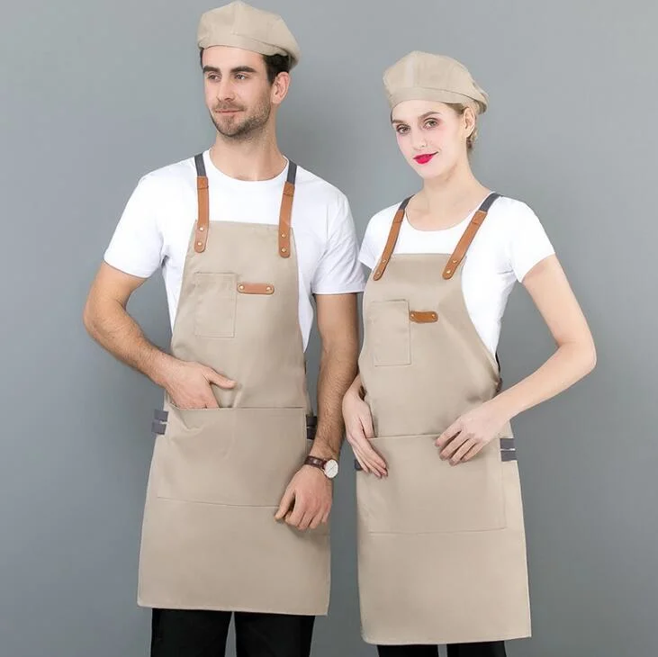 Heavy Duty Waxed Canvas Full Length Denim/Canvas Pockets Tool BBQ Apron