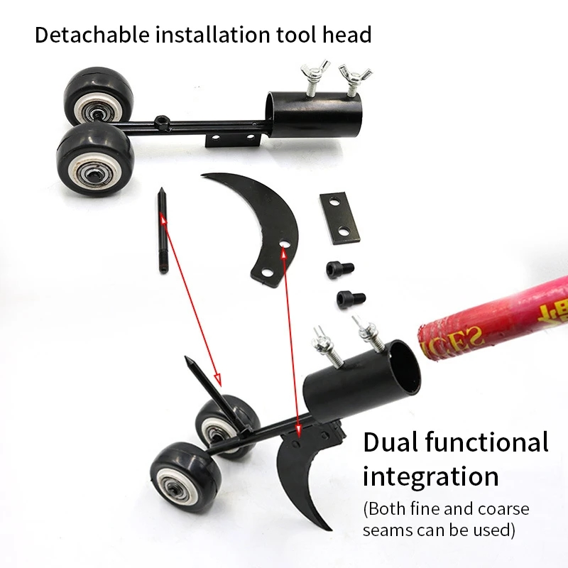 Adjustable Garden Weeding Hook Courtyard Roller Gap Weed Killer Remove Grass Tool Without Bending Over Crevice Weeder