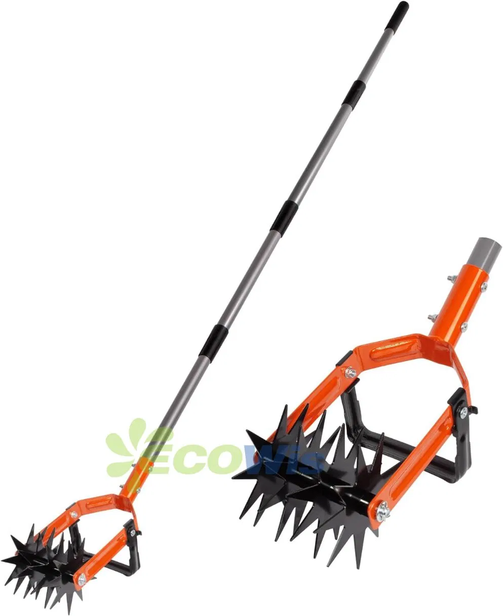 Adjustable Garden Hand Tiller Soil Mixing Weeding Tool