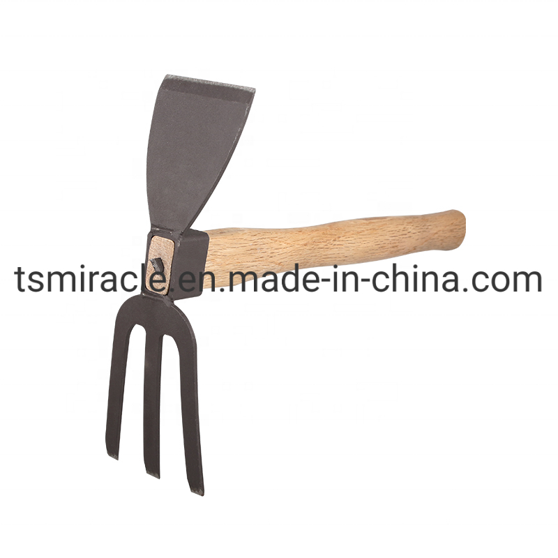 Chinese Manufacturer of High Quality Farm Hand Garden Tools Wooden Handle Fork Hoe