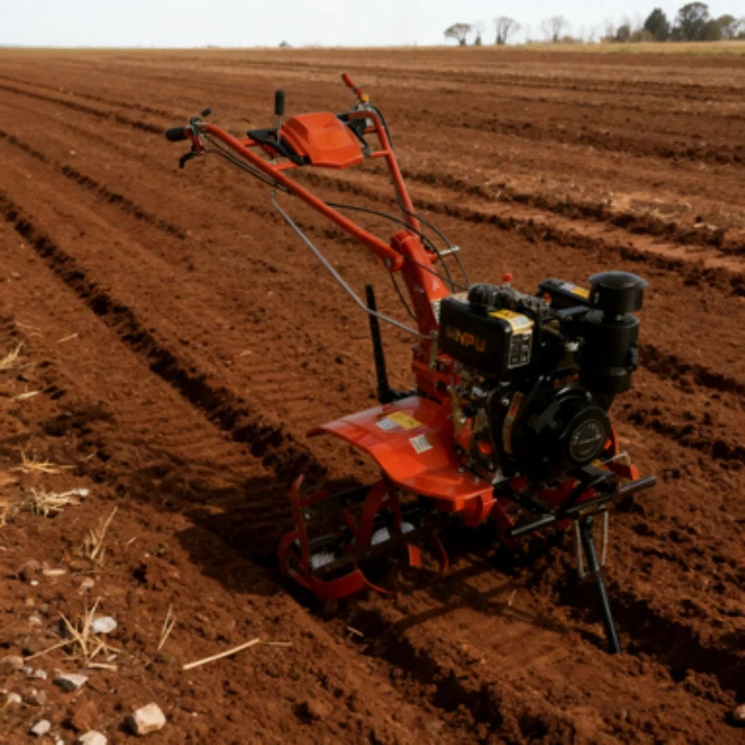 173f 5HP 7HP Diesel Engine Agriculture Machinery Hand Ploughing Machine Agricultural Mini Tiller Cultivatorrotary Cultivator Mini Walking Tractor
