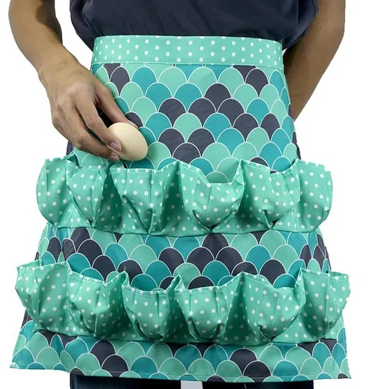 Waist Apron with 2 Deep Egg Pocket Kitchen Tool Kw035_6