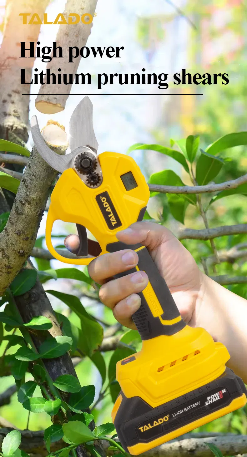 One Hand Operated Cordless Pruning Shears
