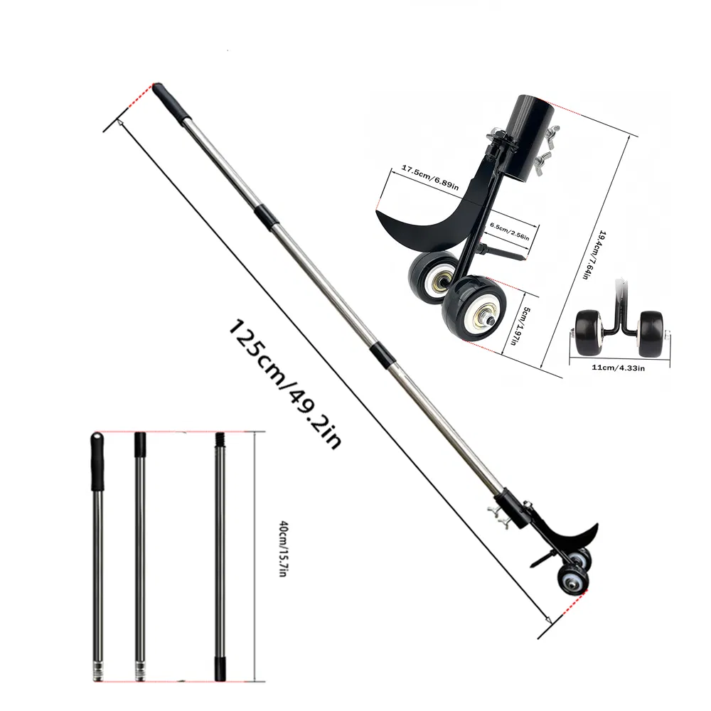 4FT Garden Weeding Hook Tool for Cracks Weeders Crevices Curved Hand Weeder