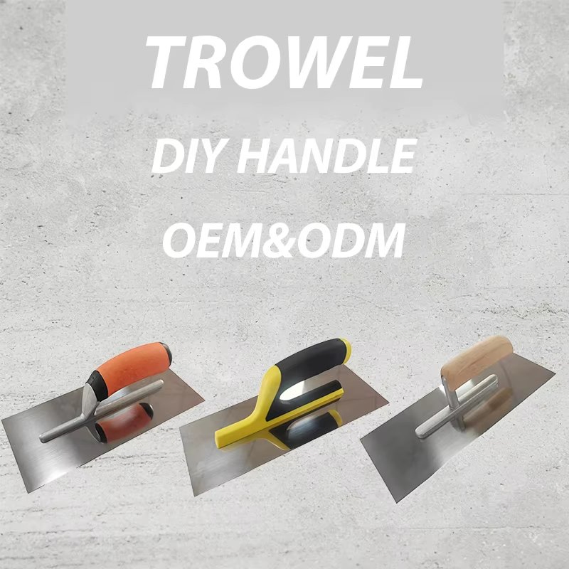 Ergonomic Soft Grip Carbon Steel Square Blade Masonry Trowel