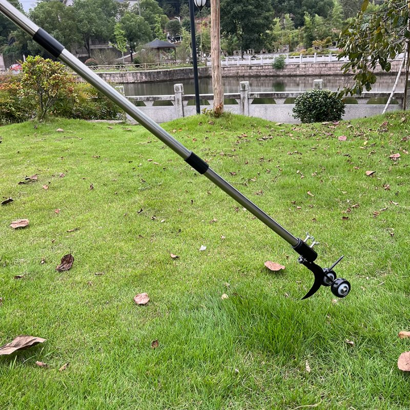 Garden Gap Weeder Tool with Curved &amp; Straight Hook Pole