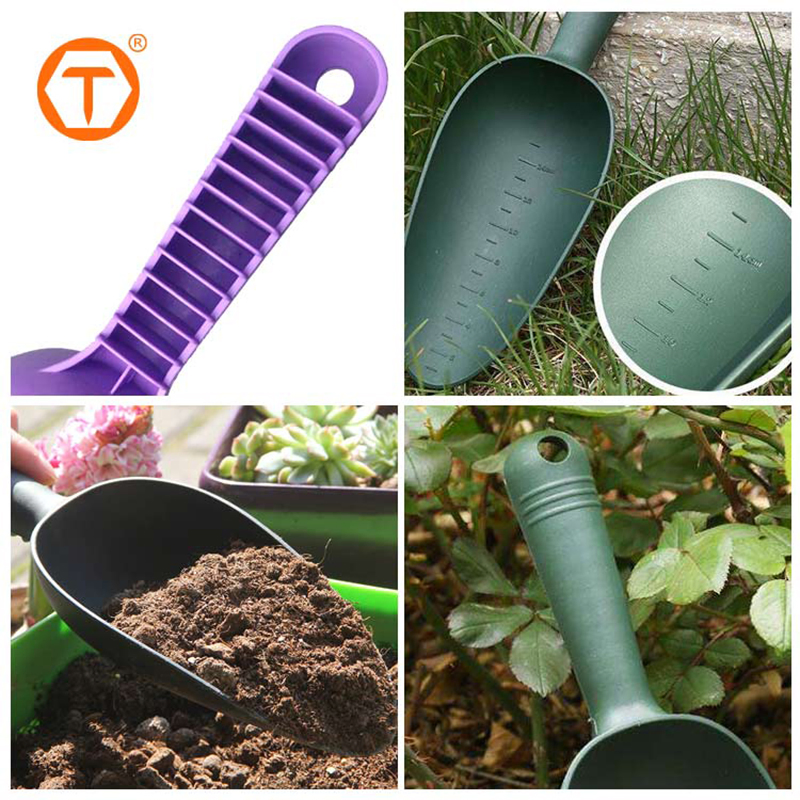 Outdoor Kids Mini Plastic Hand Trowel Soil Scoop Gardening Tool Planting Garden Shovel for Soil Digging Transplanting Weeding