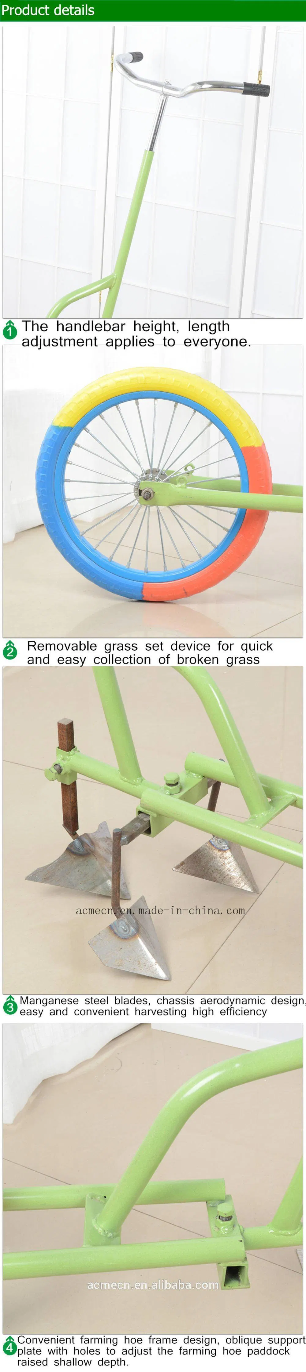 China Supplier Selling Hand Driven Rotary Hoe Manual Scuffle Hoe