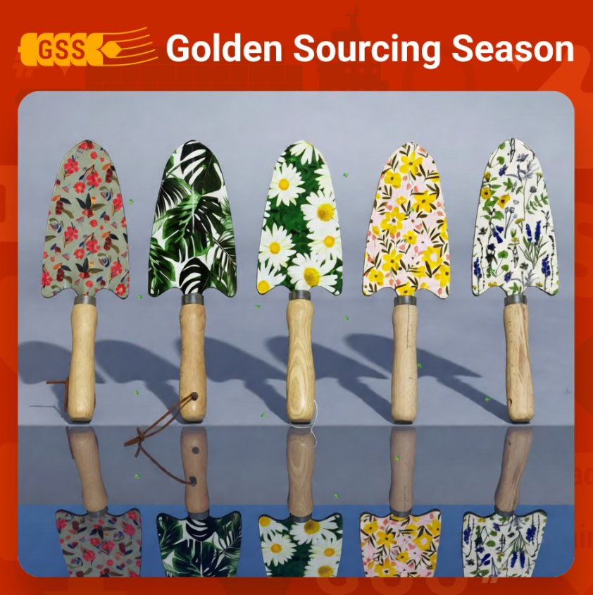 Floral Garden Tool Wood Handle Durable Industrial Grade Traditional Style Outdoor Wooden Handle Fork