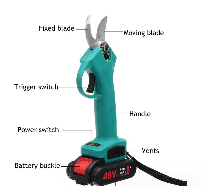 High Quality Portable Portable Fruit Tree Pruner Cordless Garden Electric Pruning Shears