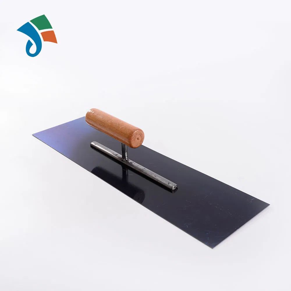 China Factory Wooden Handle Bluing Carbon Steel Plastic Trowel