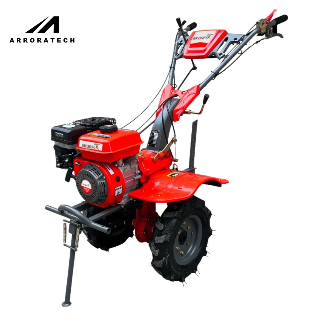 Hand Push Walking Tractor Mini Power Tiller Multi Functional Gasoline Tiller Farm Cultivator with Tools