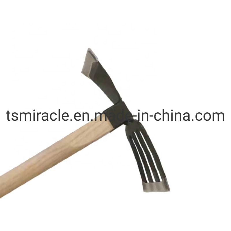 Chinese Manufacturer of High Quality Farm Hand Garden Tools Wooden Handle Fork Hoe
