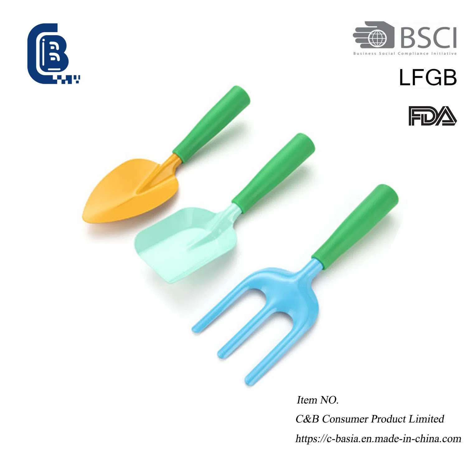 3PCS Mini Garden Tools Set - Home Planting Comfort Handle Custom Color