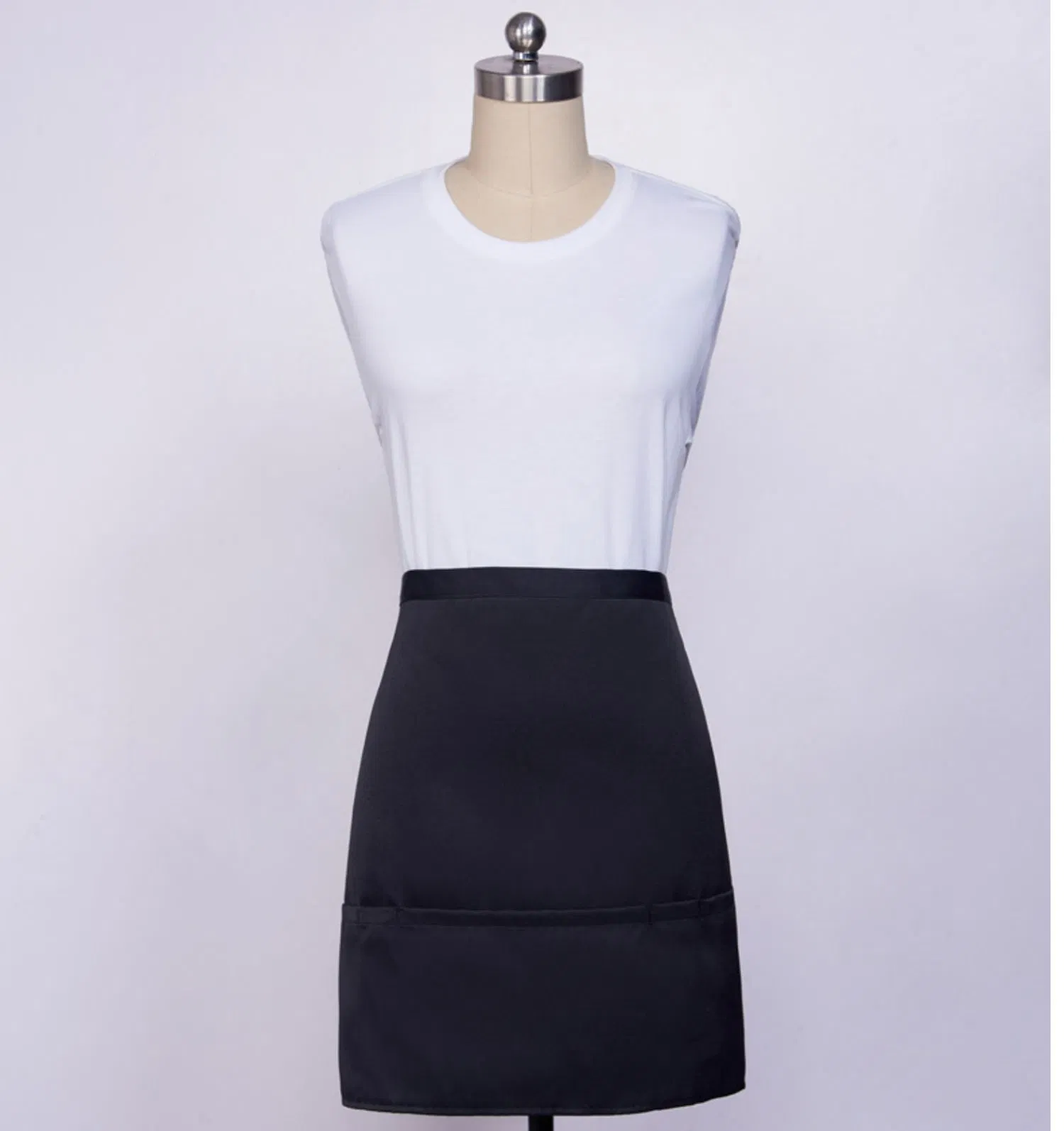 Custom Logo Half-Body Canvas Gardening Apron Vintage Canvas Aprons Men Work Apron with Tool Pockets