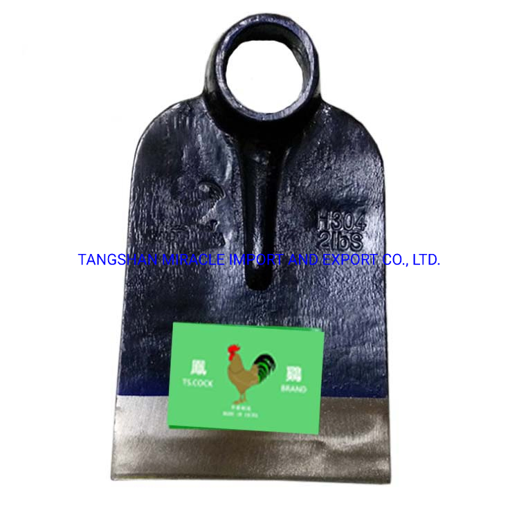 Agricultural Hand Tools H304 Railway Steel Forged Garden Hoe Head Farming Digging Hoe