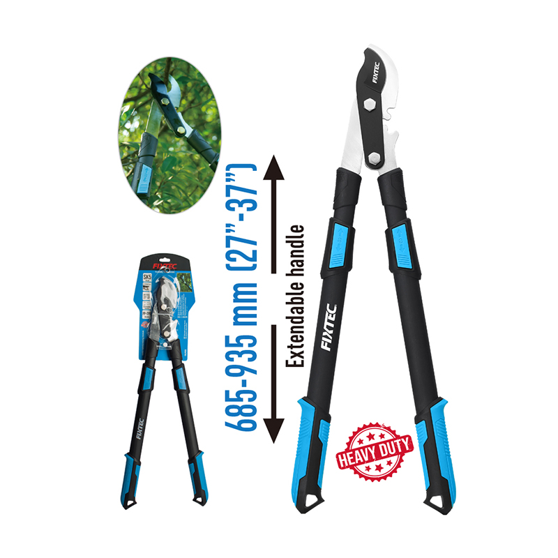 Fixtec Tree Branch Cutting Tools Extendable Pruning Shear Bypass Lopper Telescopic Lopper