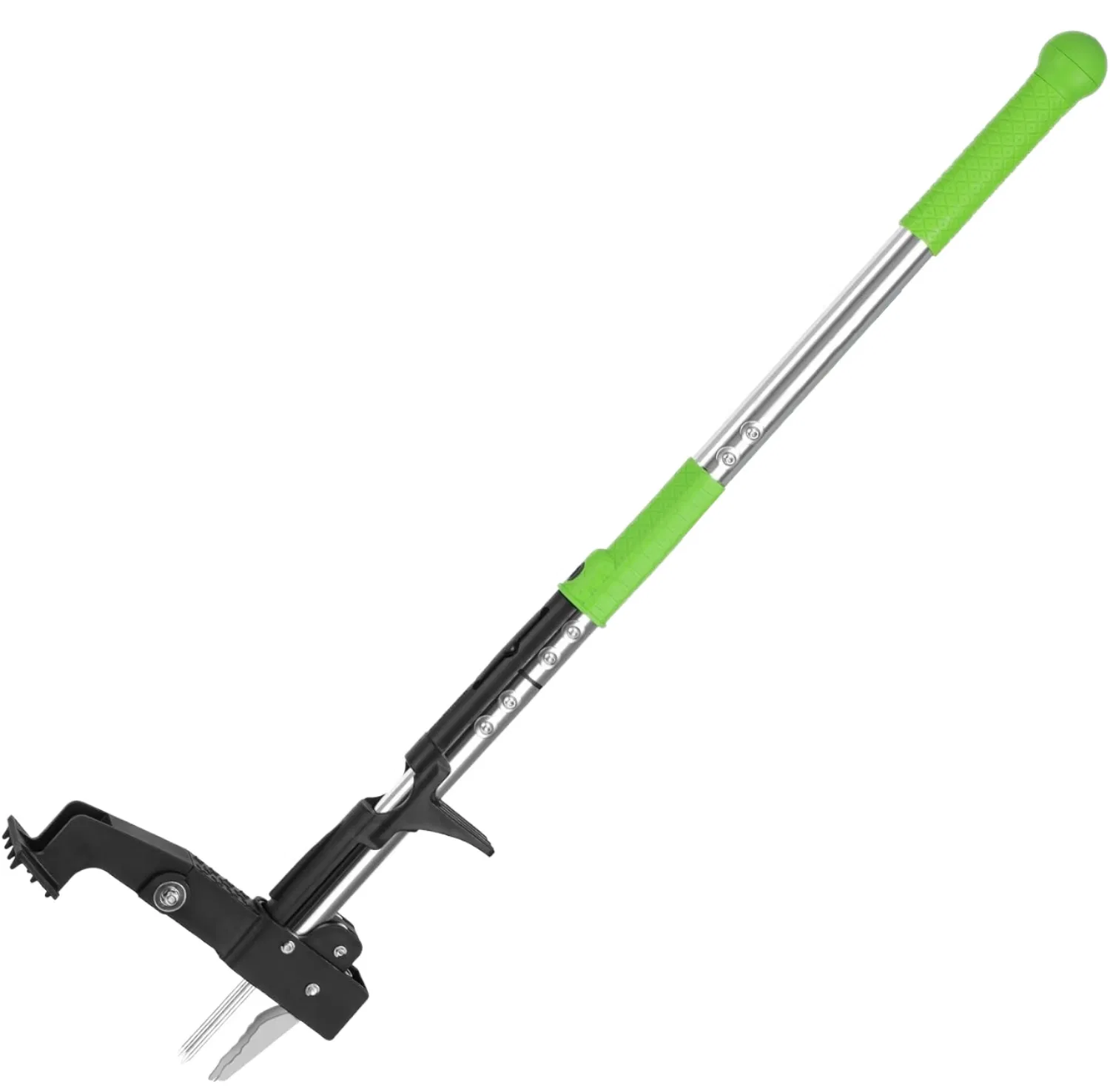 4-Claw Stand up Weed Puller Tool, Gardening Hand Weeding Tool with 39" Long Ergonomic Handle with Easy-Eject Mechanism
